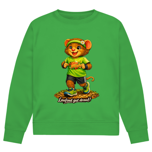 Herren Premium Bio Sweatshirt Willi - Laufend gut drauf!