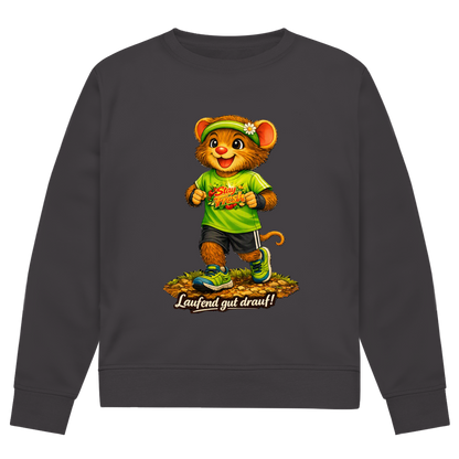 Herren Premium Bio Sweatshirt Willi - Laufend gut drauf!