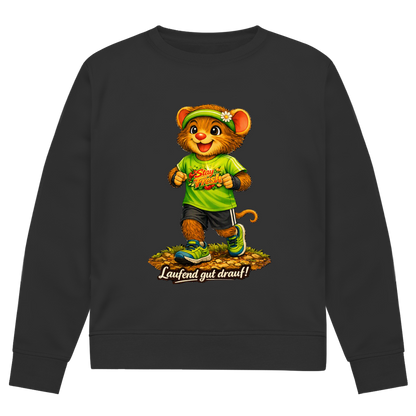 Herren Premium Bio Sweatshirt Willi - Laufend gut drauf!