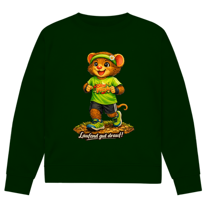Herren Premium Bio Sweatshirt Willi - Laufend gut drauf!