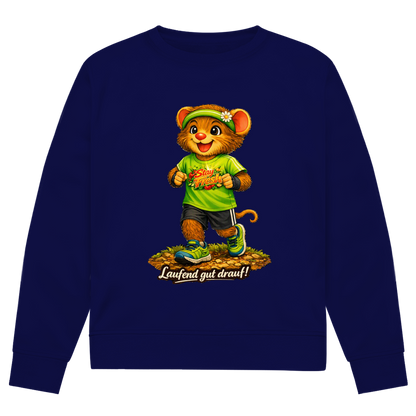 Herren Premium Bio Sweatshirt Willi - Laufend gut drauf!