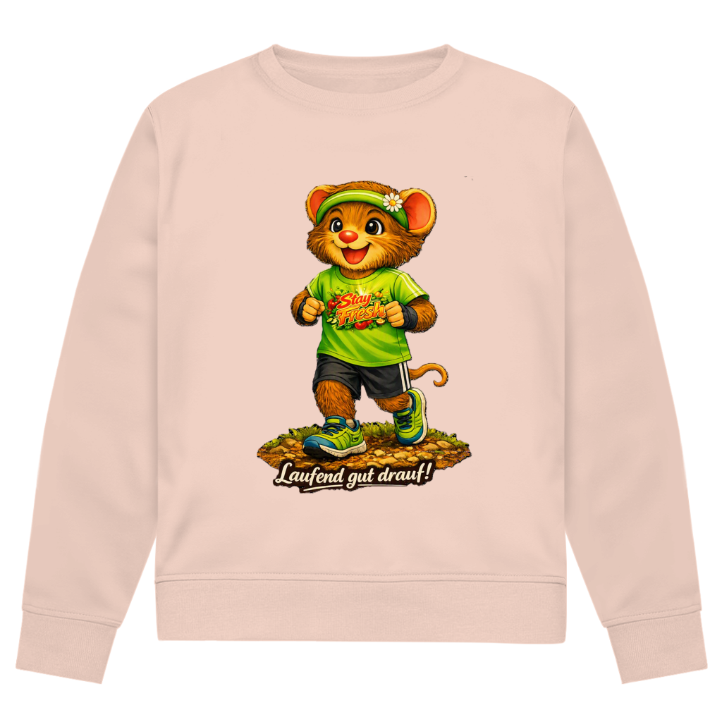 Herren Premium Bio Sweatshirt Willi - Laufend gut drauf!