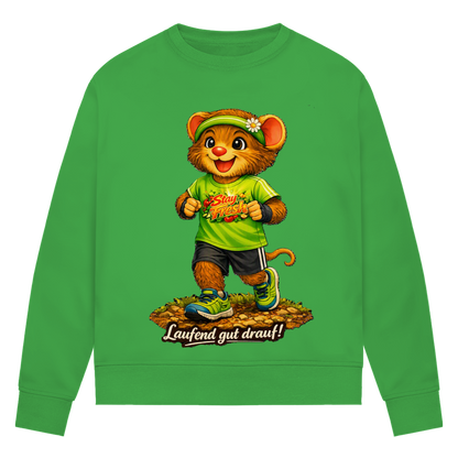 Damen Premium Bio Sweatshirt Willi - Laufend gut drauf!
