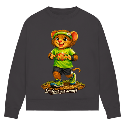 Damen Premium Bio Sweatshirt Willi - Laufend gut drauf!