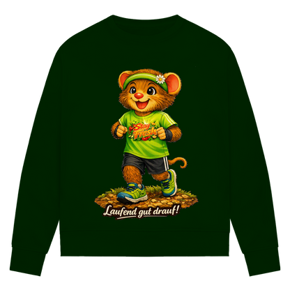 Damen Premium Bio Sweatshirt Willi - Laufend gut drauf!