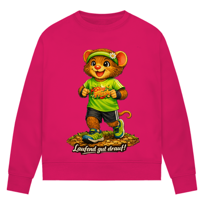 Damen Premium Bio Sweatshirt Willi - Laufend gut drauf!