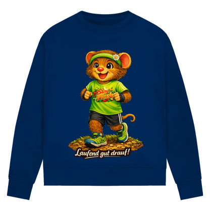 Damen Premium Bio Sweatshirt Willi - Laufend gut drauf!