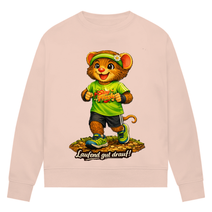 Damen Premium Bio Sweatshirt Willi - Laufend gut drauf!
