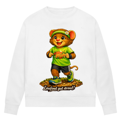Damen Premium Bio Sweatshirt Willi - Laufend gut drauf!