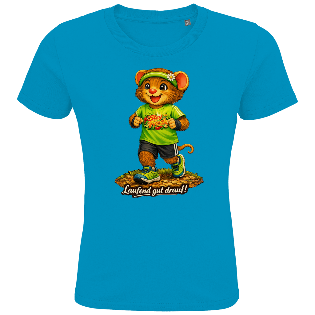 Kids Premium Bio T-Shirt Willi - Laufend gut drauf!