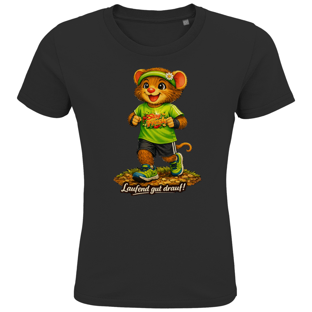 Kids Premium Bio T-Shirt Willi - Laufend gut drauf!