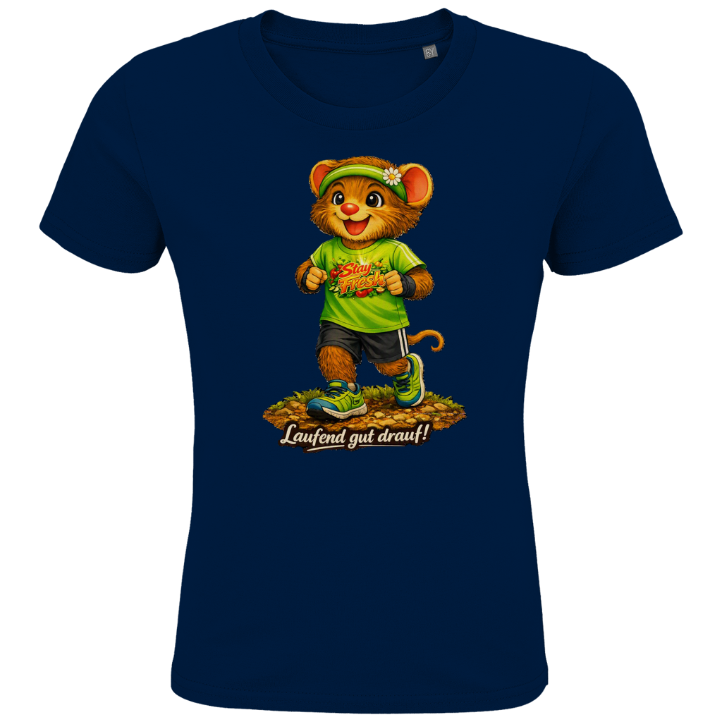 Kids Premium Bio T-Shirt Willi - Laufend gut drauf!
