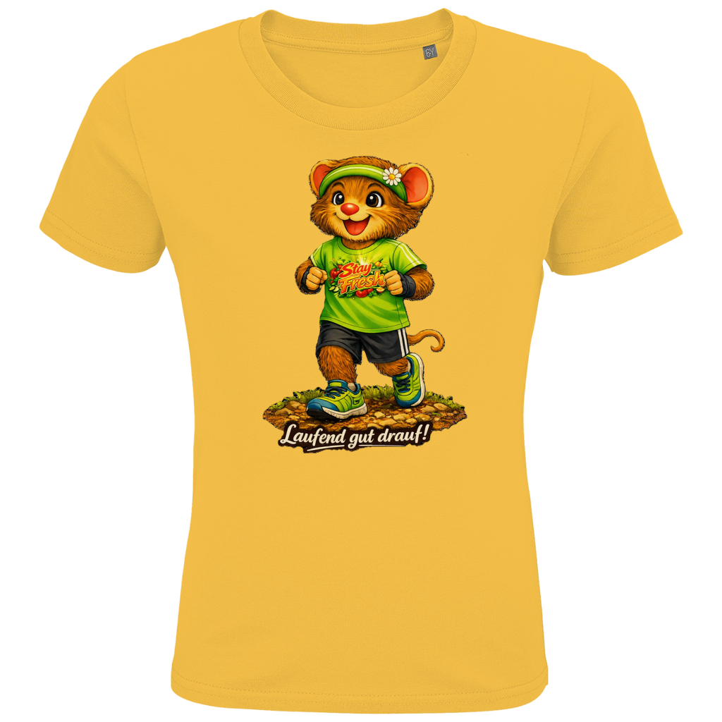 Kids Premium Bio T-Shirt Willi - Laufend gut drauf!