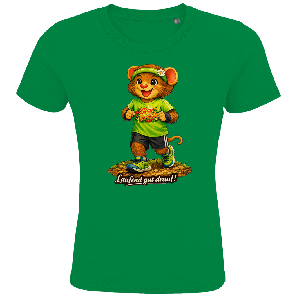 Kids Premium Bio T-Shirt Willi - Laufend gut drauf!