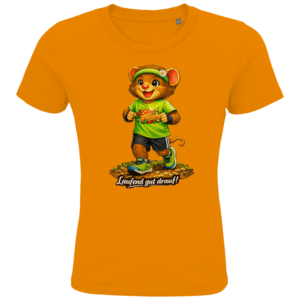 Kids Premium Bio T-Shirt Willi - Laufend gut drauf!