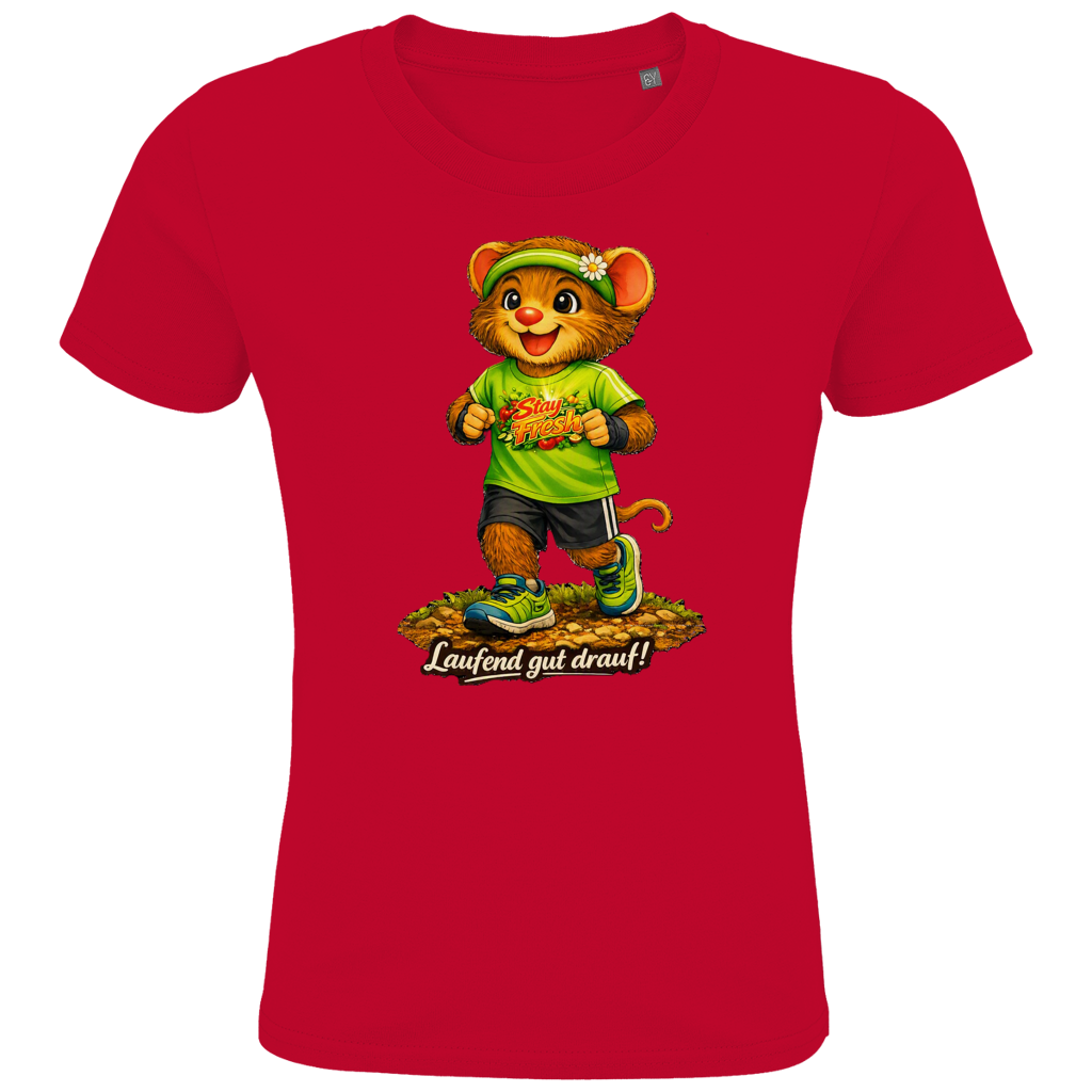 Kids Premium Bio T-Shirt Willi - Laufend gut drauf!