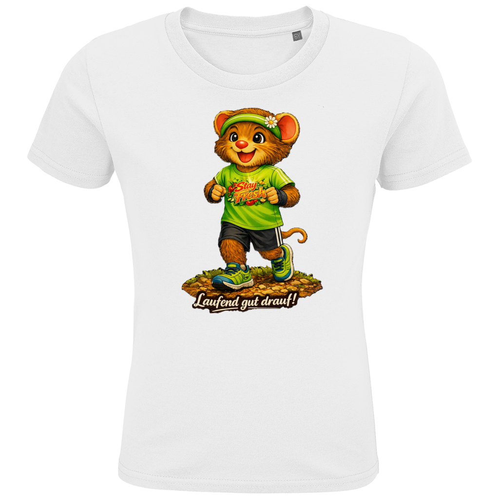 Kids Premium Bio T-Shirt Willi - Laufend gut drauf!