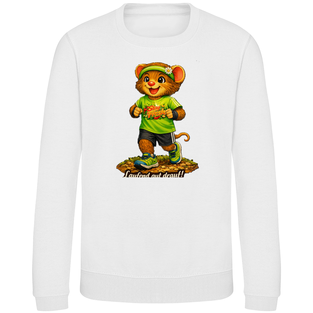 Kinder Sweatshirt Willi - Laufend gut drauf!