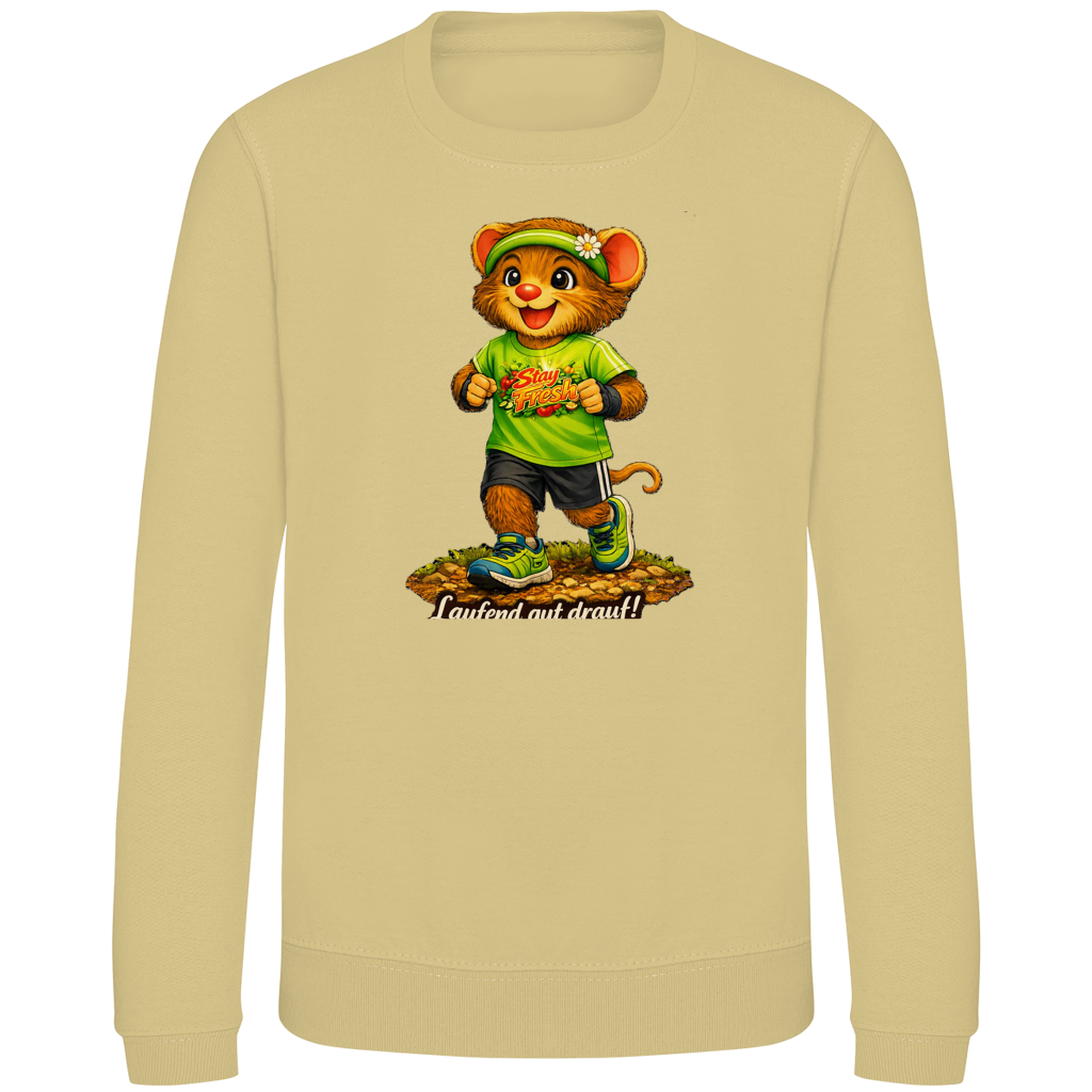 Kinder Sweatshirt Willi - Laufend gut drauf!