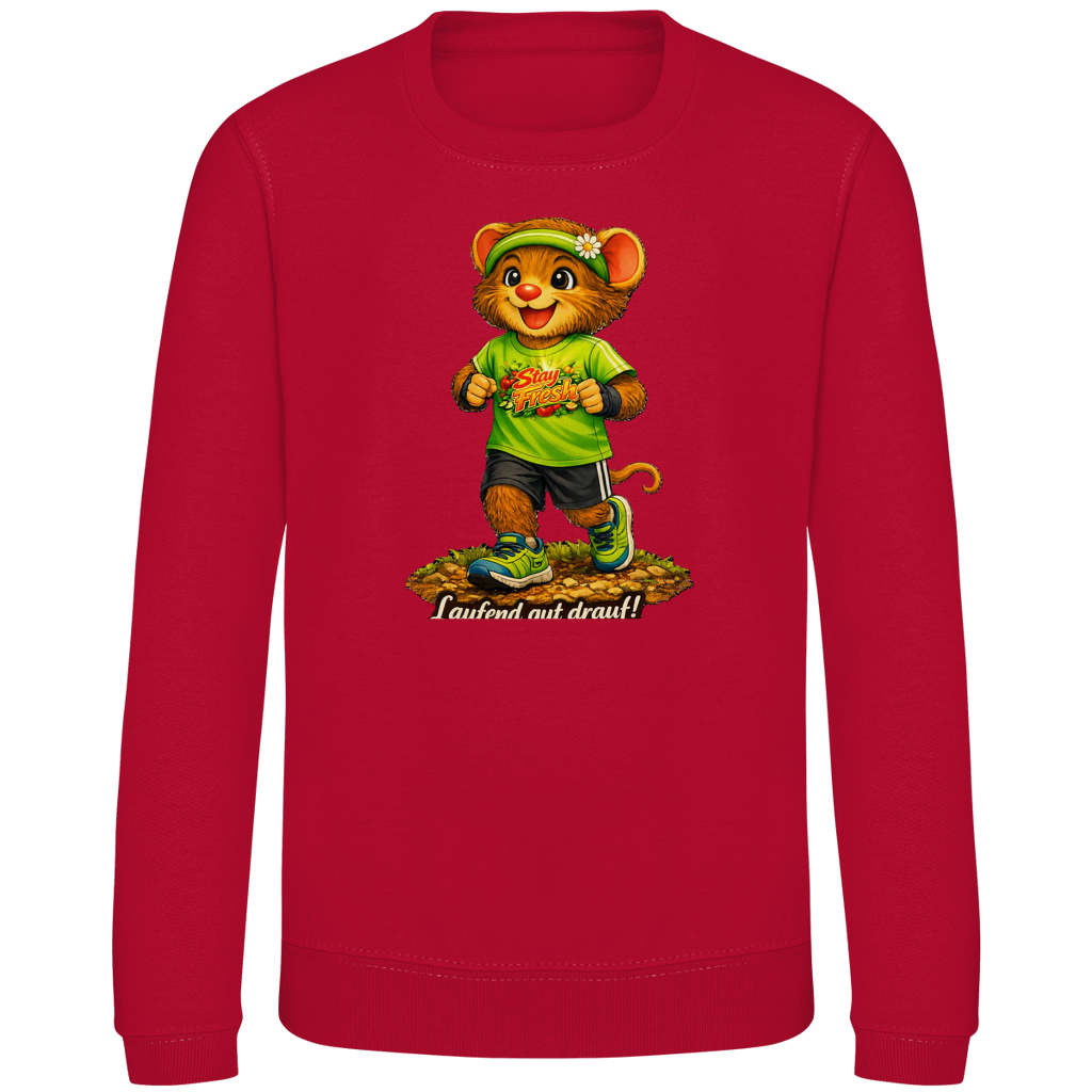 Kinder Sweatshirt Willi - Laufend gut drauf!