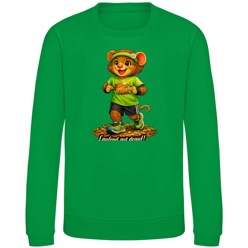 Kinder Sweatshirt Willi - Laufend gut drauf!