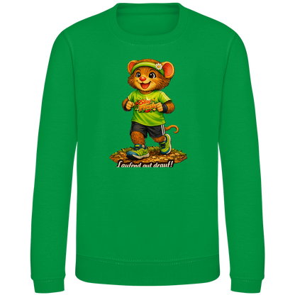 Kinder Sweatshirt Willi - Laufend gut drauf!