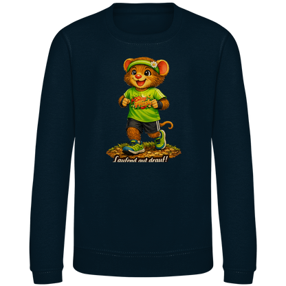 Kinder Sweatshirt Willi - Laufend gut drauf!