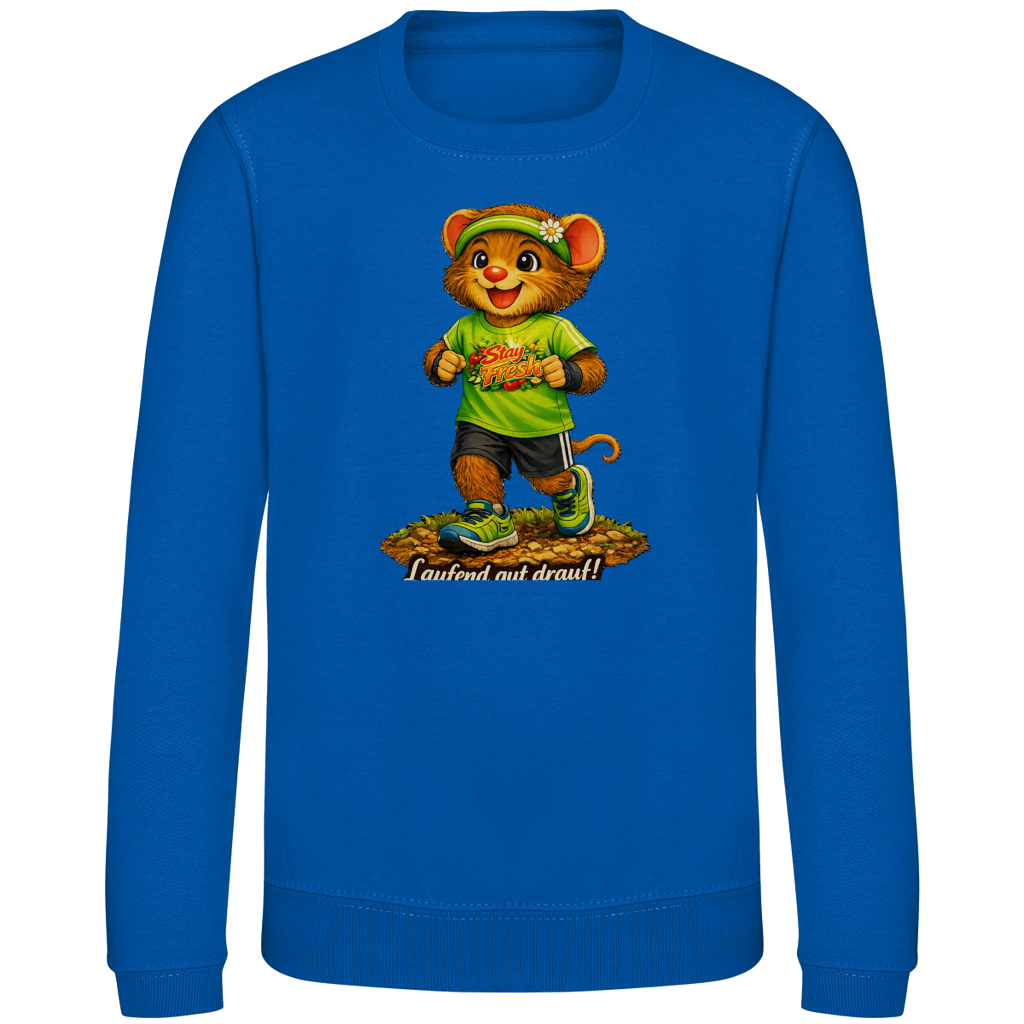 Kinder Sweatshirt Willi - Laufend gut drauf!