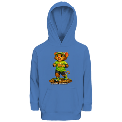 Kinder Premium Bio Hoodie Willi - Laufend gut drauf!