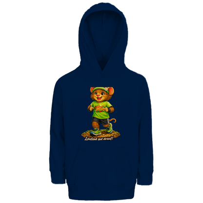 Kinder Premium Bio Hoodie Willi - Laufend gut drauf!