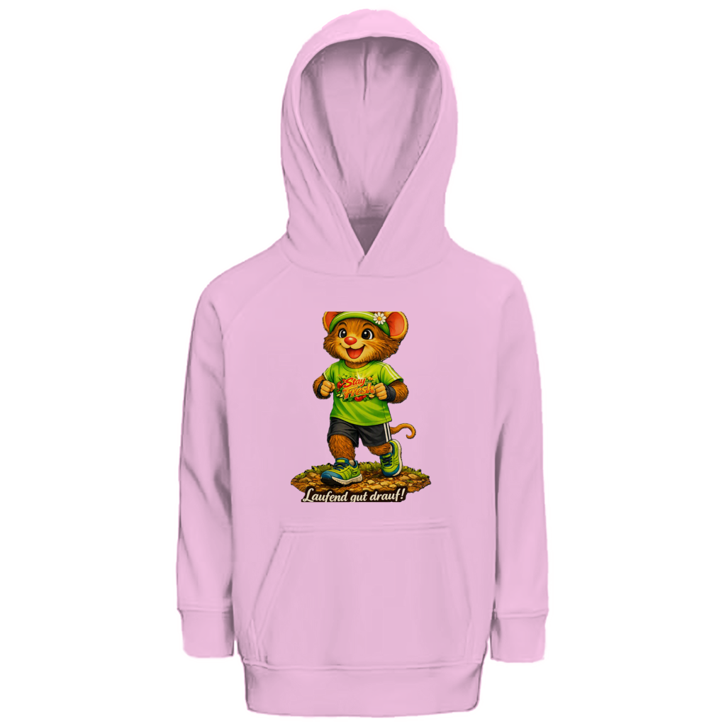 Kinder Premium Bio Hoodie Willi - Laufend gut drauf!