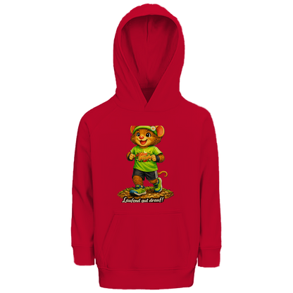 Kinder Premium Bio Hoodie Willi - Laufend gut drauf!