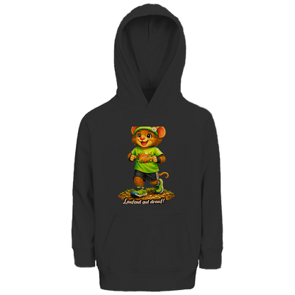 Kinder Premium Bio Hoodie Willi - Laufend gut drauf!
