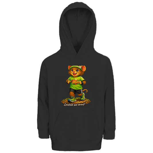 Kinder Premium Bio Hoodie Willi - Laufend gut drauf!