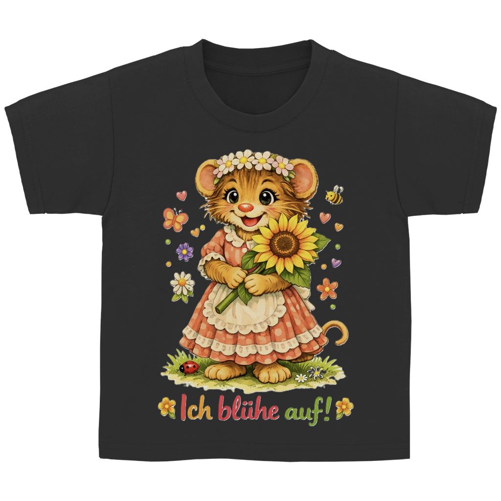 Kinder Basic T-Shirt Idi - Ich blühe auf