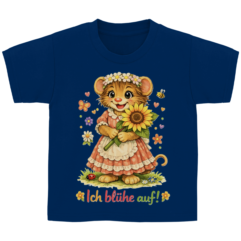 Kinder Basic T-Shirt Idi - Ich blühe auf