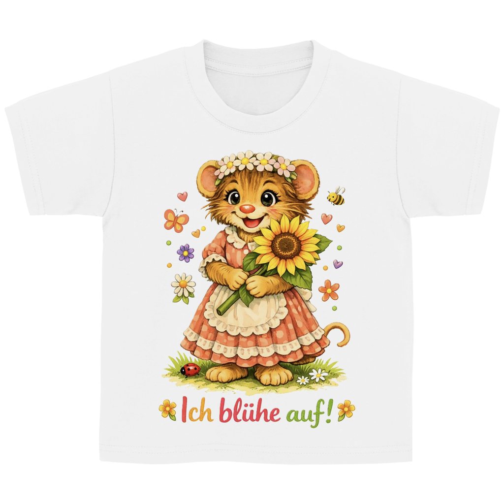 Kinder Basic T-Shirt Idi - Ich blühe auf