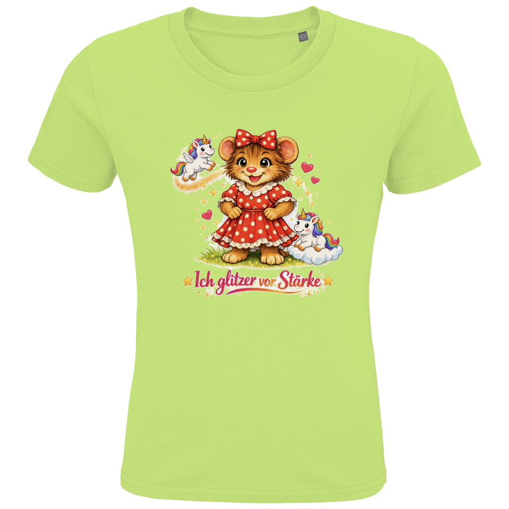 Kids Premium Bio T-Shirt Lotti - Ich glitzer vor Stärke