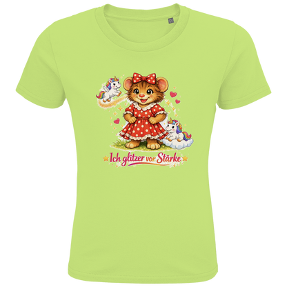 Kids Premium Bio T-Shirt Lotti - Ich glitzer vor Stärke