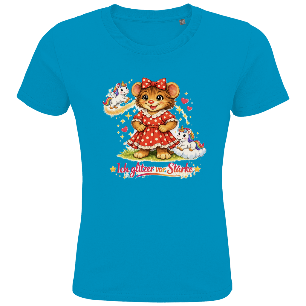 Kids Premium Bio T-Shirt Lotti - Ich glitzer vor Stärke