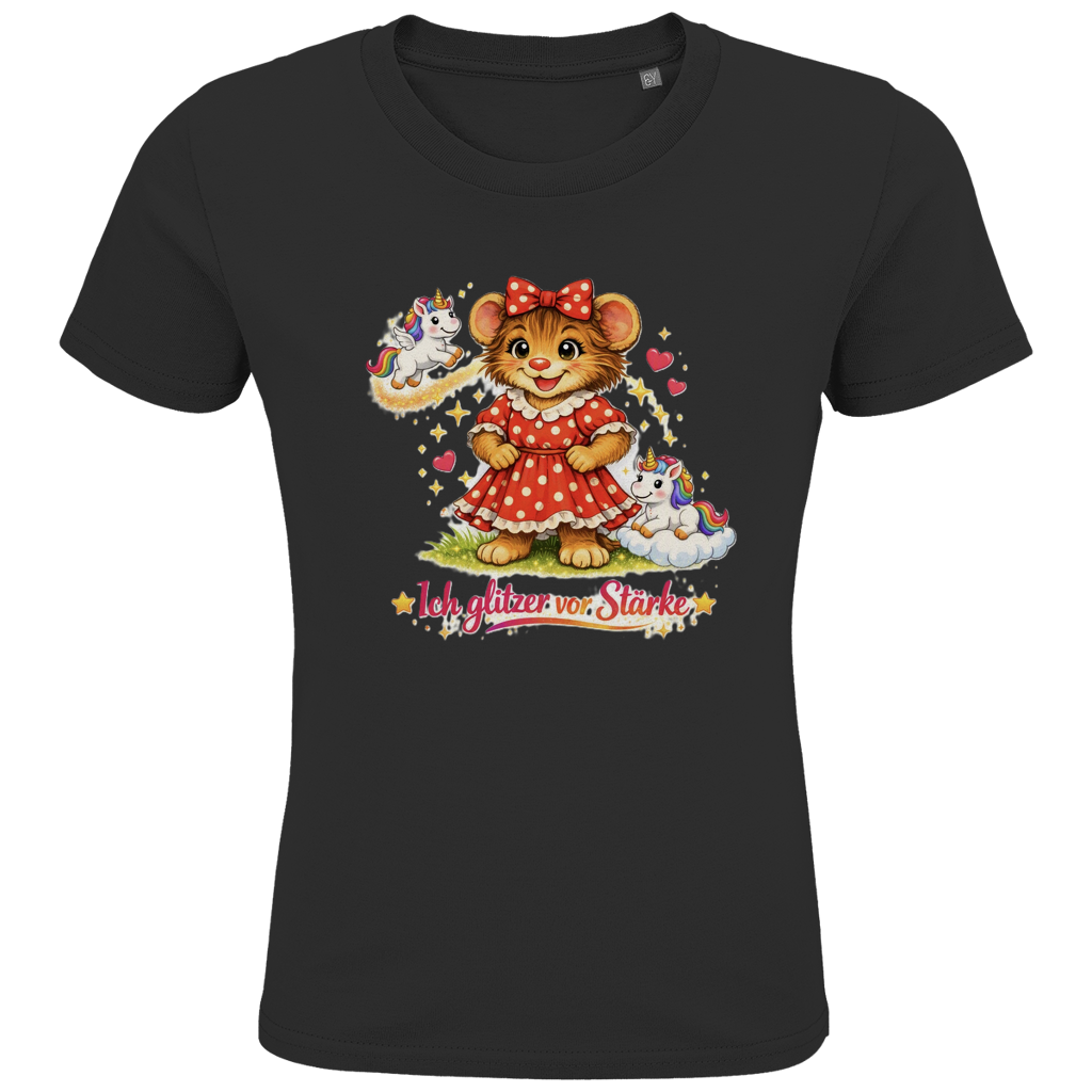Kids Premium Bio T-Shirt Lotti - Ich glitzer vor Stärke