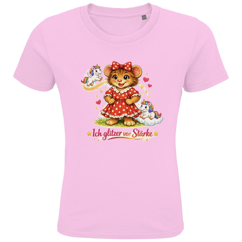 Kids Premium Bio T-Shirt Lotti - Ich glitzer vor Stärke
