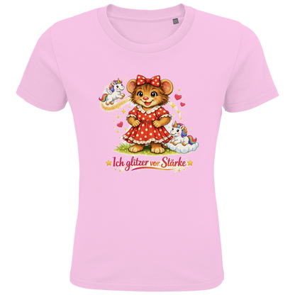 Kids Premium Bio T-Shirt Lotti - Ich glitzer vor Stärke