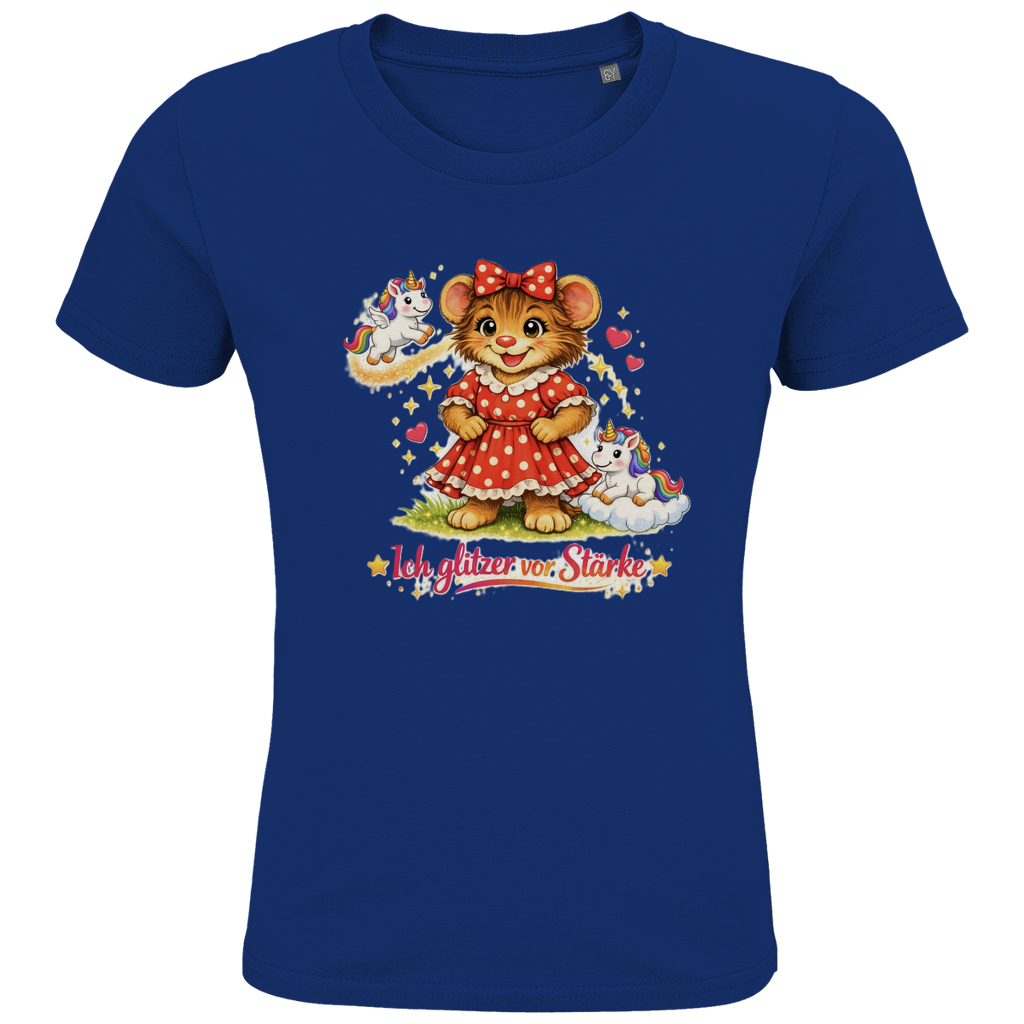 Kids Premium Bio T-Shirt Lotti - Ich glitzer vor Stärke