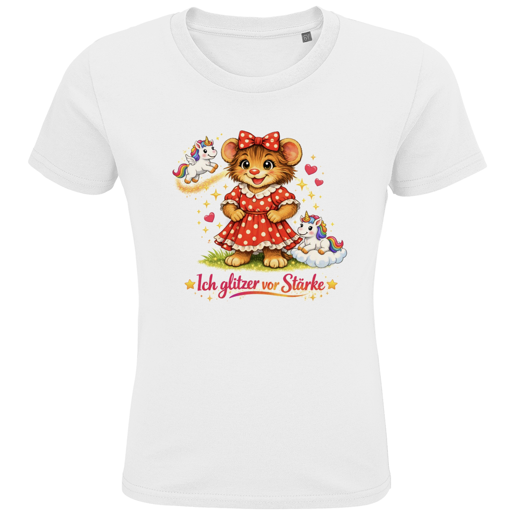 Kids Premium Bio T-Shirt Lotti - Ich glitzer vor Stärke
