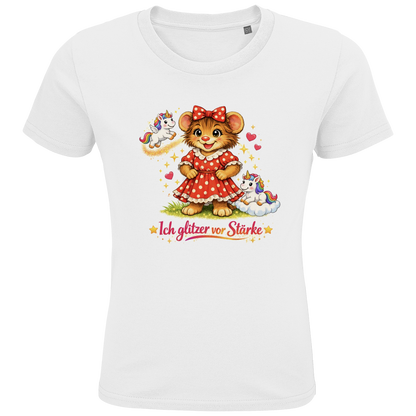 Kids Premium Bio T-Shirt Lotti - Ich glitzer vor Stärke