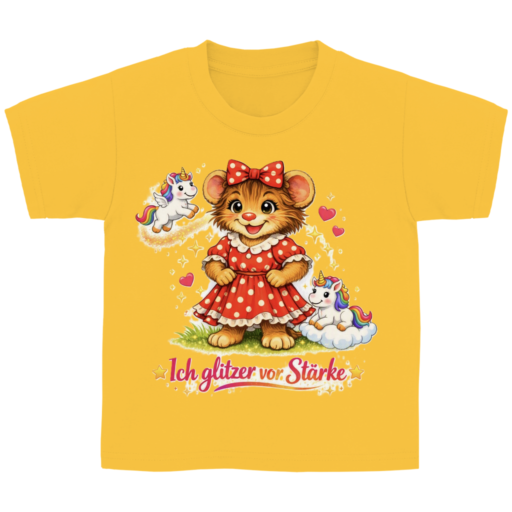 Kinder Basic T-Shirt Lotti - Ich glitzer vor Stärke