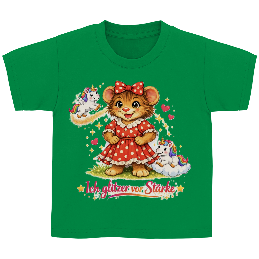 Kinder Basic T-Shirt Lotti - Ich glitzer vor Stärke