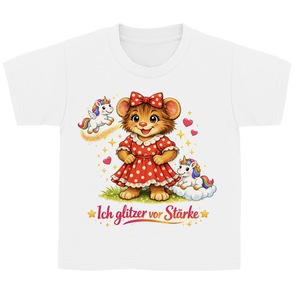 Kinder Basic T-Shirt Lotti - Ich glitzer vor Stärke