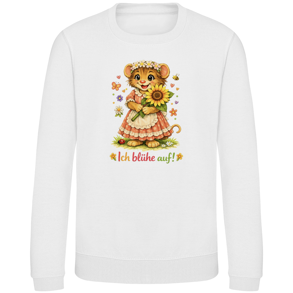 Kinder Sweatshirt Idi - Ich blühe auf